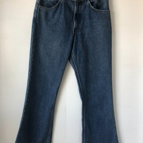 1970s Orange Tab Crop Flare Levi's - Picture 3 of 8